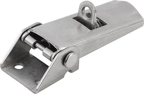 Produktfoto 1 von SPANNVERSCHLUSS MIT SPANNHAKEN EINSTELLBAR, ANSCHRAUBBOHRUNG SICHTBAR, FORM:C MIT SCHLOSSÖSE, EDELSTAHL 1.4301