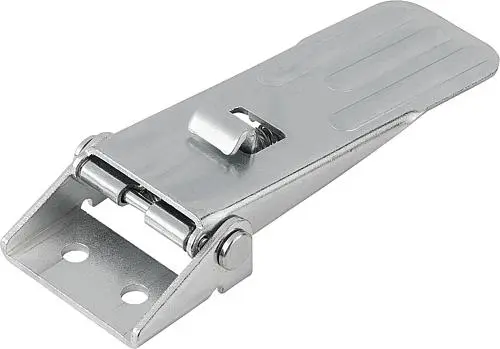 Produktfoto 1 von SPANNVERSCHLUSS MIT SPANNHAKEN EINSTELLBAR, ANSCHRAUBBOHRUNG SICHTBAR, FORM:B MIT SICHERUNG, STAHL VERZINKT