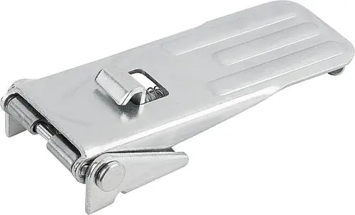 Produktfoto 1 von SPANNVERSCHLUSS MIT SPANNHAKEN EINSTELLBAR, ANSCHRAUBBOHRUNG VERDECKT, FORM:B MIT SICHERUNG, STAHL VERZINKT