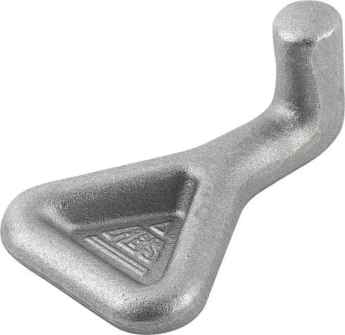 Produktfoto 1 von GEGENHAKEN FÜR SPANNVERSCHLUSS, SCHWERE AUSFÜHRUNG, FORM:B SCHWEIßBAR, STAHL BLANK