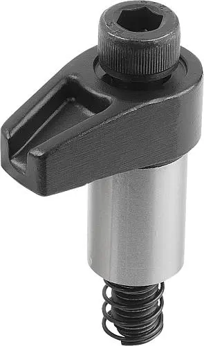 Produktfoto 1 von SPANNHAKEN MIT GESCHLIFFENEM SCHAFT, FORM:A, M10X65, R=30, D=20, VERGÜTUNGSSTAHL BRÜNIERT