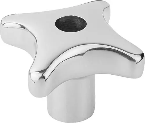 Produktfoto 1 von KREUZGRIFF DIN6335, D1=32, D=6H=21, FORM:B, EDELSTAHL POLIERT