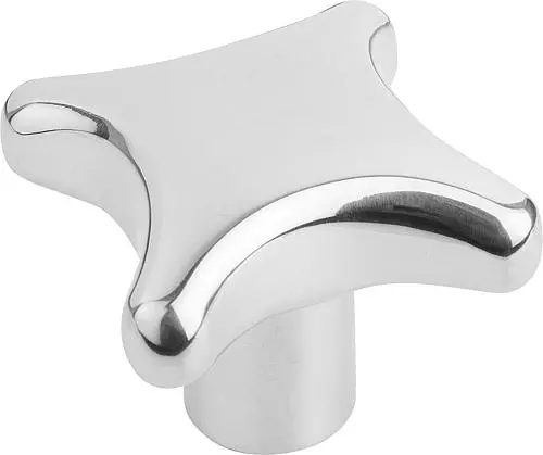 Produktfoto 1 von KREUZGRIFF DIN6335, D1=63, D=12H=42, FORM:C, EDELSTAHL POLIERT