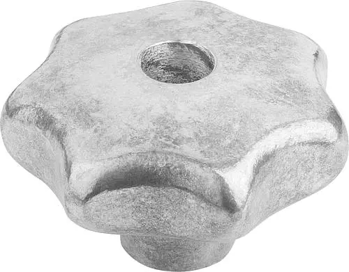 Produktfoto 1 von STERNGRIFF ÄHNLICH DIN6336 D=M08, D1=40, H=25, FORM:D MIT AUFGEBOHRTEM GEWINDE, ALUMINIUM GLEITGESCHLIFFEN