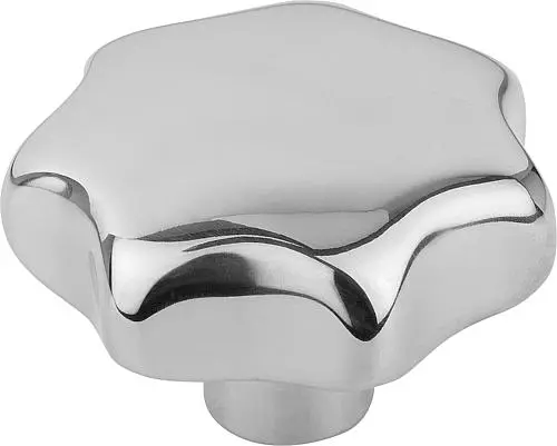 Produktfoto 1 von STERNGRIFF, FORM:C DIN6336, D1=32, H=21, D=6, EDELSTAHL POLIERT