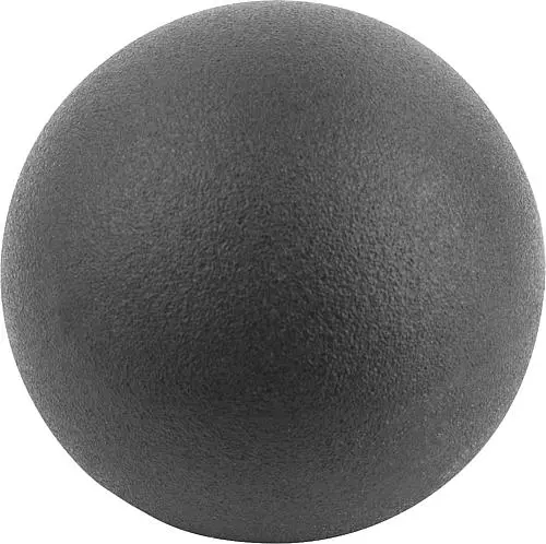 Produktfoto 1 von KUGELKNOPF DIN319 ERWEITERT D1=16, FORM:C MIT INNENGEWINDE M04, THERMOPLAST SCHWARZ, KOMP:KUNSTSTOFF