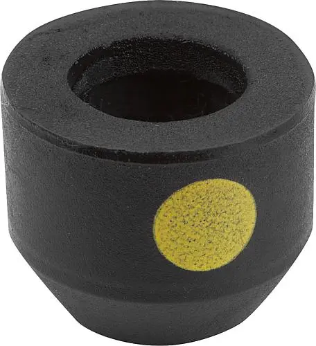 Produktfoto 1 von SCHUTZKAPPE, ÖLBESTÄNDIG, ANTISTATISCH, FORM:B ABGESCHRÄGT, D=11 FÜR M04, NEOPREN SCHWARZ RAL9011