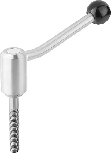 SPANNHEBEL GR.1 M12X60, A=88, FORM:20° EDELSTAHL 1.4305, KOMP:KUNSTSTOFF