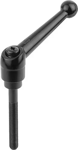Produktfoto 1 von KLEMMHEBEL GR.5 M16X60 ZINK, SCHWARZ SEIDENMATT, KOMP:STAHL