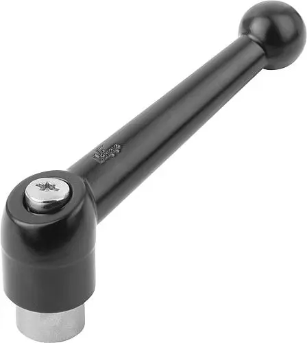 KLEMMHEBEL GR.1 M06, ZINK SCHWARZ SEIDENMATT, KOMP:EDELSTAHL