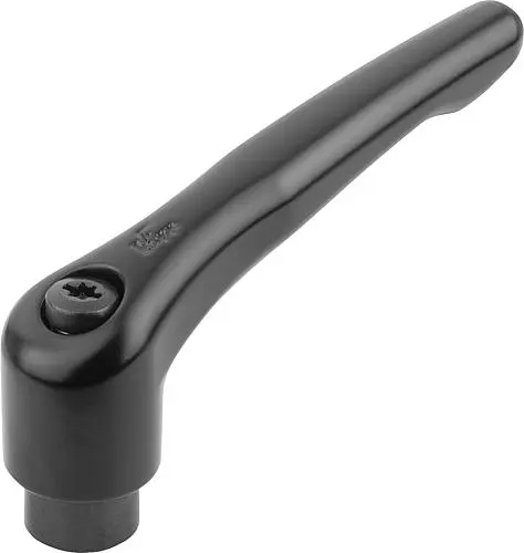 Produktfoto 1 von KLEMMHEBEL GR.0 M03, ZINK SCHWARZ RAL9005 SEIDENMATT, KOMP:STAHL BRÜNIERT