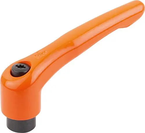 Produktfoto 1 von KLEMMHEBEL GR.1 M04, ZINK ORANGE RAL2004 SEIDENMATT, KOMP:STAHL BRÜNIERT