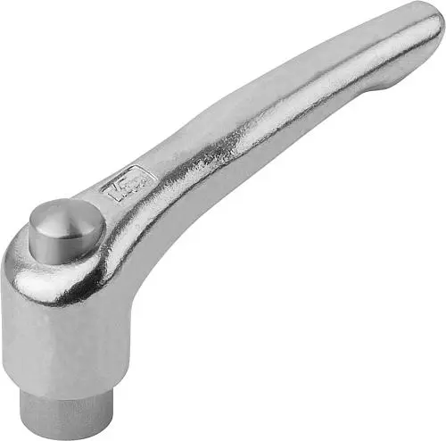 Produktfoto 1 von KLEMMHEBEL MIT SCHUTZKAPPE GR.3 M10 EDELSTAHL, ELEKTROLYTISCH POLIERT, KOMP:EDELSTAHL, BLANK
