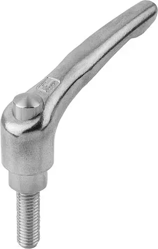 Produktfoto 1 von KLEMMHEBEL MIT SCHUTZKAPPE GR.2 M10X60 EDELSTAHL, ELEKTROLYTISCH POLIERT, KOMP:EDELSTAHL