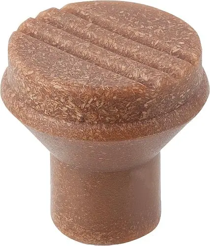 Produktfoto 1 von PILZKNOPF GR.3 D=M08, D1=33, BIOPOLYMER BUCHE NATUR, KOMP:EDELSTAHL  BLANK