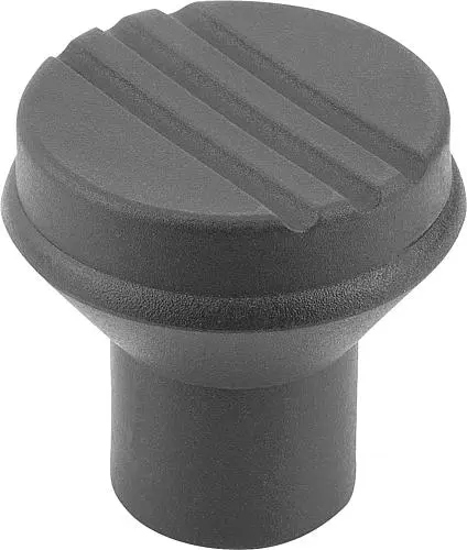 Produktfoto 1 von PILZKNOPF GR.1 D=M05 D1=21 BIOPOLYMER, SCHWARZGRAU RAL7021