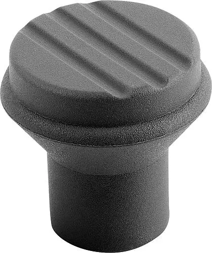 Produktfoto 1 von PILZKNOPF ANTIBAKTERIELL GR.1 D=M05 D1=21 THERMOPLAST, GRAU RAL7015, KOMP:EDELSTAHL