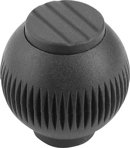 Produktfoto 1 von GRIFFKUGEL GR.2, D1=32 D=M08 BIOPOLYMER, SCHWARZGRAU RAL7021