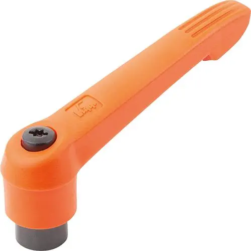 Produktfoto 1 von KLEMMHEBEL GR.4, M10, KUNSTSTOFF ORANGE RAL2004, KOMP:STAHL