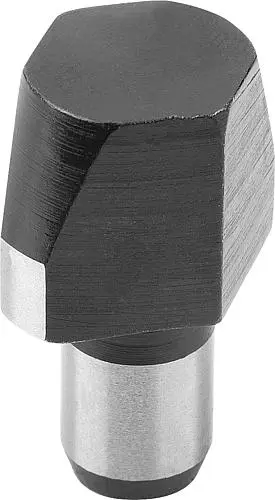 Produktfoto 1 von AUFNAHMEBOLZEN KURZE AUSFÜHRUNG DIN6321, FORM:C ABGEFLACHT, D1=16, H=13, D2=8, WERKZEUGSTAHL GEHÄRTET UND