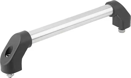 Produktfoto 1 von ROHRGRIFF A=350, L=394, D=M10x45, H=80, FORM:C, EDELSTAHL, KOMP:THERMOPLAST SCHWARZ