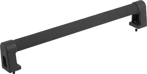 Produktfoto 1 von ROHRGRIFF A=150, L=184, D=M05X20, H=55,5, FORM:A, ALUMINIUM SCHWARZ KUNSTSTOFFÜBERZUG GERIFFELT,