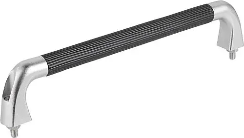 Produktfoto 1 von ROHRGRIFF, FORM:A, A=400, L=426, D=M08X35 EDELSTAHL, SCHWARZ GERIFFELT, KOMP:KUNSTSTOFF