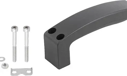 Produktfoto 1 von BÜGELGRIFF EINSEITIG, A=20, L=156, D=M06X55 THERMOPLAST KOMP:EDELSTAHL