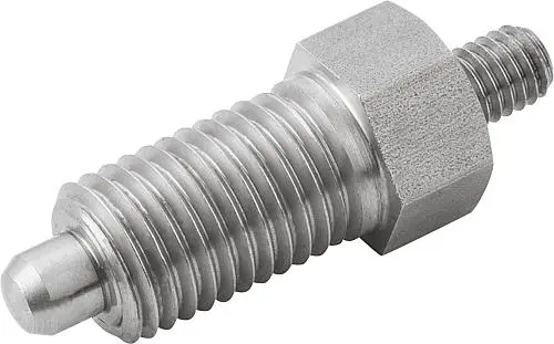 Produktfoto 1 von ARRETIERBOLZEN OHNE RASTNUT GR.1 D1=M10X1, FORM:E, EDELSTAHL UNGEHÄRTET