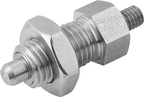 ARRETIERBOLZEN OHNE RASTNUT GR.4 D1=M20X1,5, FORM:F, EDELSTAHL UNGEHÄRTET
