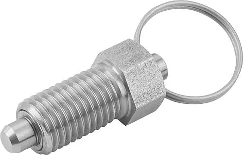 Produktfoto 1 von ARRETIERBOLZEN OHNE RASTNUT GR.3 D1=M16X1,5, FORM:R, EDELSTAHL GEHÄRTET