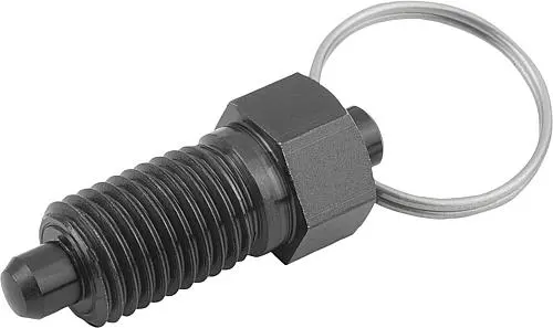 ARRETIERBOLZEN OHNE RASTNUT GR.0 D1=M08X1, FORM:R, STAHL GEHÄRTET