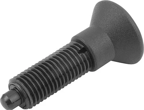 Produktfoto 1 von ARRETIERBOLZEN OHNE RASTNUT GR.5 M24X2, FORM:G, STAHL GEHÄRTET, KOMP:THERMOPLAST SCHWARZGRAU RAL7021