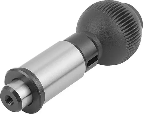 Produktfoto 1 von PRÄZISIONS-ARRETIERBOLZEN OHNE RASTNUT, FORM:A STAHL, STANDARD, KOMP:THERMOPLAST, SCHWARZGRAU RAL7021