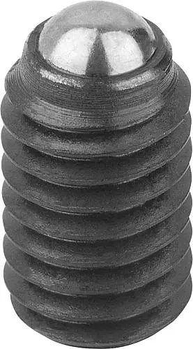 Produktfoto 1 von KUGELDRUCKSCHRAUBE OHNE KOPF, FORM:A KUGEL AUS STAHL, M04, L=8, VERGÜTUNGSSTAHL, KOMP:WÄLZLAGERSTAHL