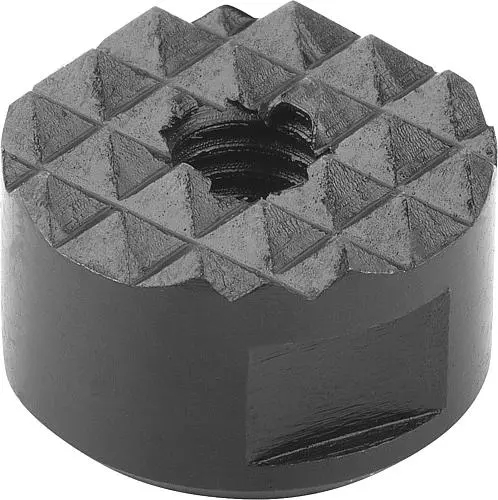 Produktfoto 1 von GRIPPERS UND EINSÄTZE RUND D2=10, L3=10, FORM:F GRF GERIFFELT, WERKZEUGSTAHL GEHÄRTET UND BRÜNIERT