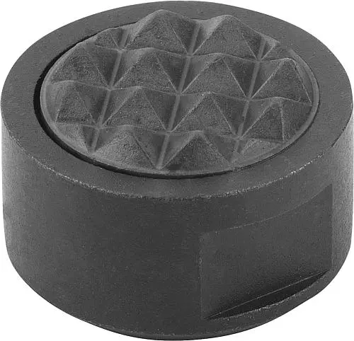 Produktfoto 1 von GRIPPERS UND EINSÄTZE RUND D2=10, L3=10, FORM:M GRF GERIFFELT, WERKZEUGSTAHL HARTMETALL-RIFFELUNG BRÜN