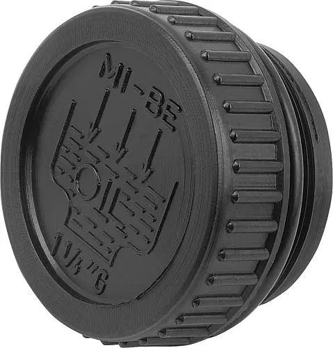 Produktfoto 1 von VERSCHLUSSSCHRAUBE FORM:A MIT EINFÜLLSYMBOL OHNE ENTLÜFTUNG, D=55, G1_1/2, THERMOPLAST SCHWARZ