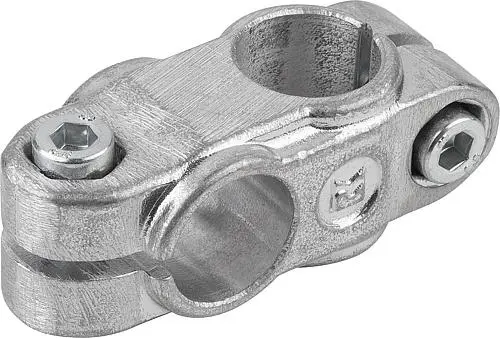 Produktfoto 1 von ROHRVERBINDER KREUZSTÜCK, FORM:A ALUMINIUM, FÜR RUNDROHRE, KOMP:STAHL, A=25,1, B=25,1
