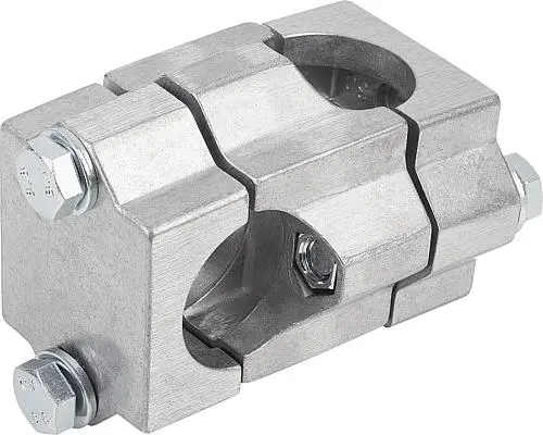 ROHRVERBINDER KREUZSTÜCK ALUMINIUM, FÜR RUNDROHRE, KOMP:STAHL, A=30,2, B=30,2