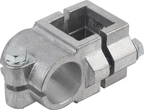 Produktfoto 1 von ROHRVERBINDER KREUZSTÜCK ALUMINIUM, FÜR RUND- & VIERKANTROHRE, KOMP:STAHL, A=30,2, B=30,1