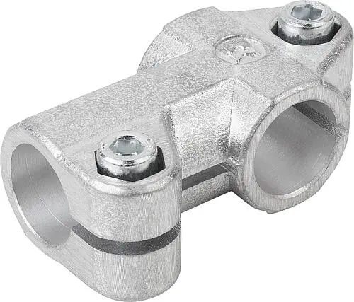 ROHRVERBINDER T-STÜCK, FÜR RUNDROHRE, FORM:A, ALUMINIUM, KOMP:STAHL, A=16,1, B=16,1