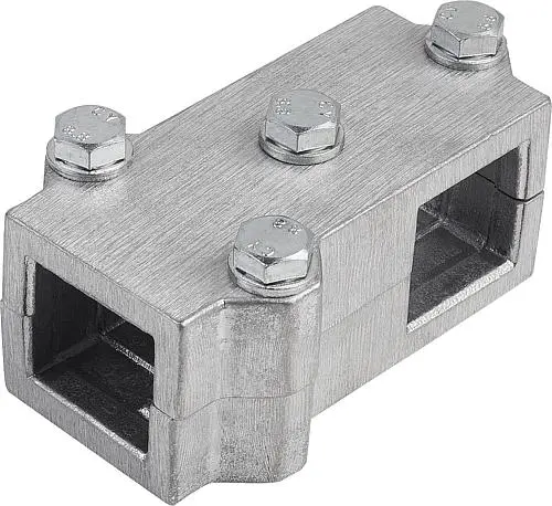 Produktfoto 1 von ROHRVERBINDER T-STÜCK ALUMINIUM, FÜR VIERKANTROHRE, KOMP:STAHL, A=40,4, B=40,4