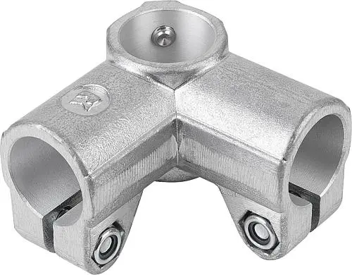 Produktfoto 1 von ROHRVERBINDER RECHTER WINKEL ALUMINIUM, FÜR RUNDROHRE, KOMP:STAHL