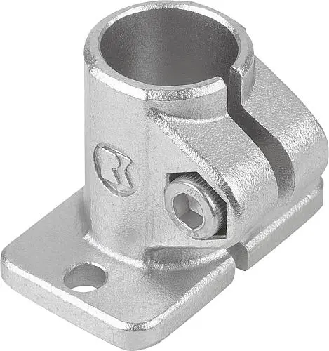 Produktfoto 1 von ROHRVERBINDER MIT FUß, FÜR RUNDROHRE, M=30, G=50, L=37, A=12,1, FORM:A, EDELSTAHL