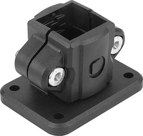 Produktfoto 1 von ROHRVERBINDER MIT FUß THERMOPLAST, FÜR VIERKANTROHRE, KOMP:STAHL, A=30