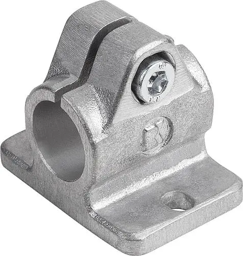 Produktfoto 1 von ROHRVERBINDER MIT FLANSCH M=78 G=55 L=63 ALUMINIUM, FÜR RUNDROHRE, KOMP:STAHL, A=30,1