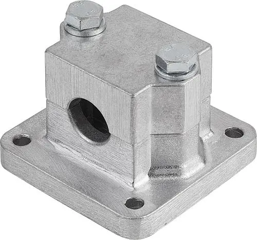 ROHRVERBINDER MIT FLANSCH M=75 G=75 L=52,5 ALUMINIUM, FÜR RUNDROHRE, KOMP:STAHL, A=20,2