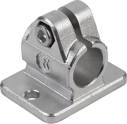 Produktfoto 1 von ROHRVERBINDER MIT FLANSCH M=50 G=37 L=40,5, FORM:A EDELSTAHL, FÜR RUNDROHRE, A=16,1