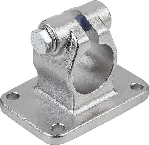 Produktfoto 1 von ROHRVERBINDER MIT FLANSCH M=80 G=80 L=80, FORM:B EDELSTAHL, FÜR RUNDROHRE, A=40,17